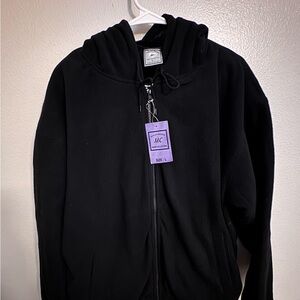 Men's Black Hooded Cardigan by